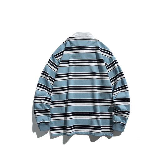 Versatile Harajuku Style Lapel T-Shirt Sweatshirt