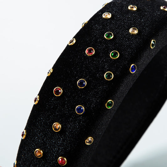 Thickened Sponge Gold Velvet Cloth Headband