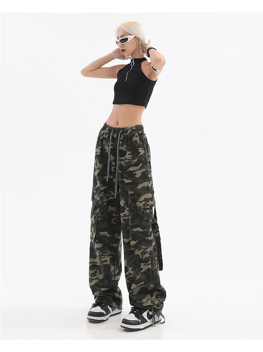 Harajuku Style Women's Camouflage High Waist Jogger Pants
