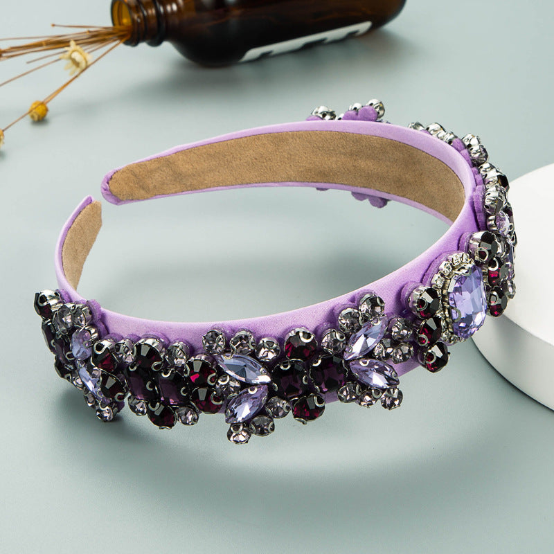 Baroque Retro Rhinestone Headband Set