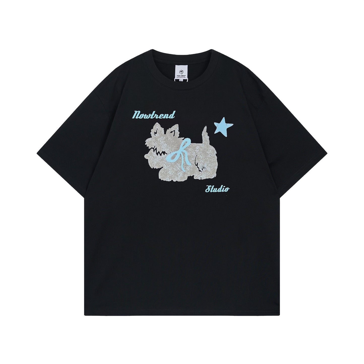 Playful Animal Print Short Sleeve T-Shirt for Men