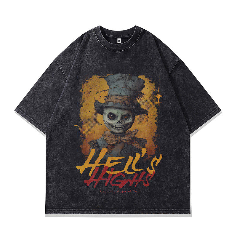 Playful Men's Cartoon Print Short Sleeve T-Shirt