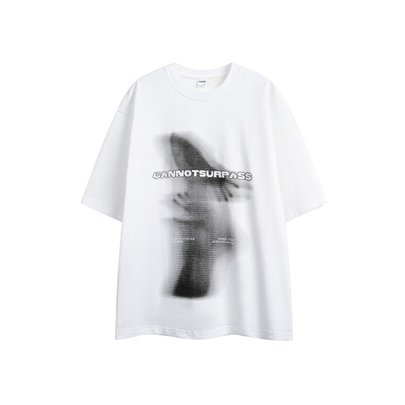 Abstract Art Loose Fit Short Sleeve Tee for Men & Women