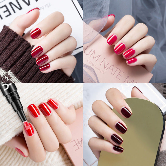 One Step Gel Nail Polish Pen - Instant Neon Colors