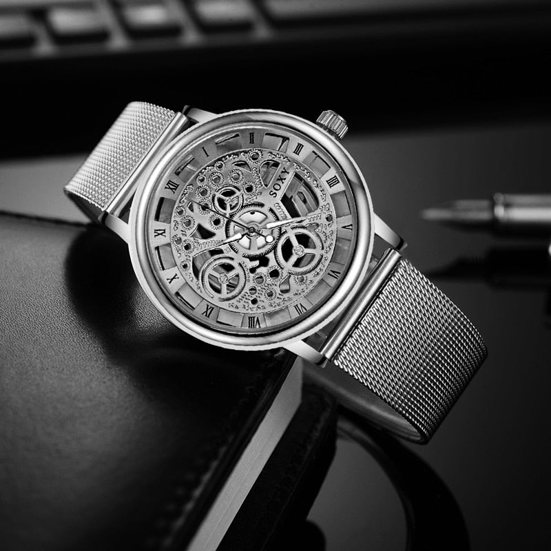 Harajuku Style Luxury Skeleton Watch for Men & Women