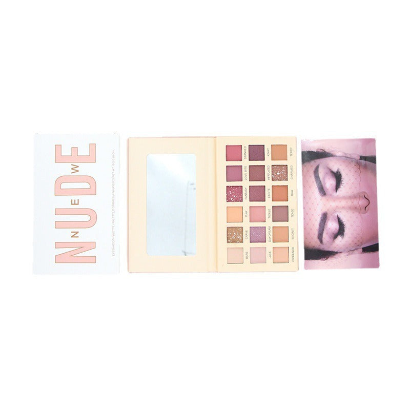 18-Color Desert Rose Matte Pearlescent Eyeshadow Palette