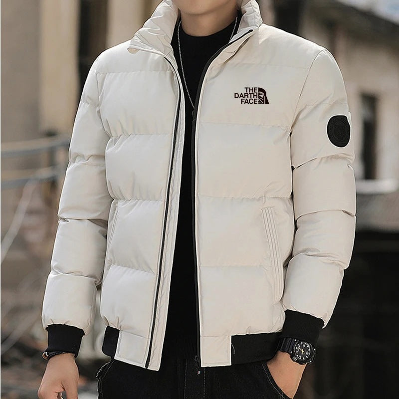 Men's Thickened Stand-Up Collar Zipper Jacket - Harajuku Style