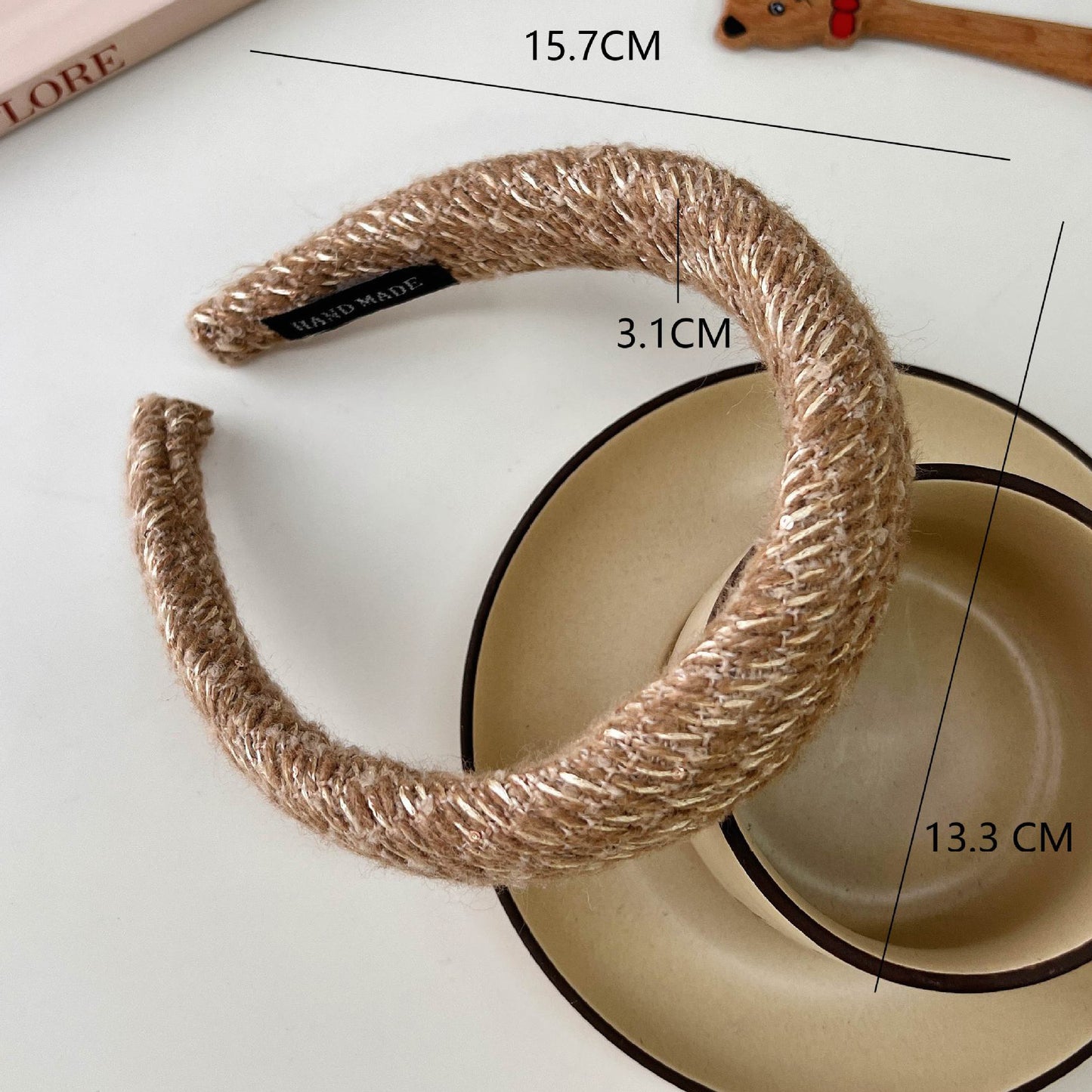 Coffee Color High Skull Top Hair Hoop