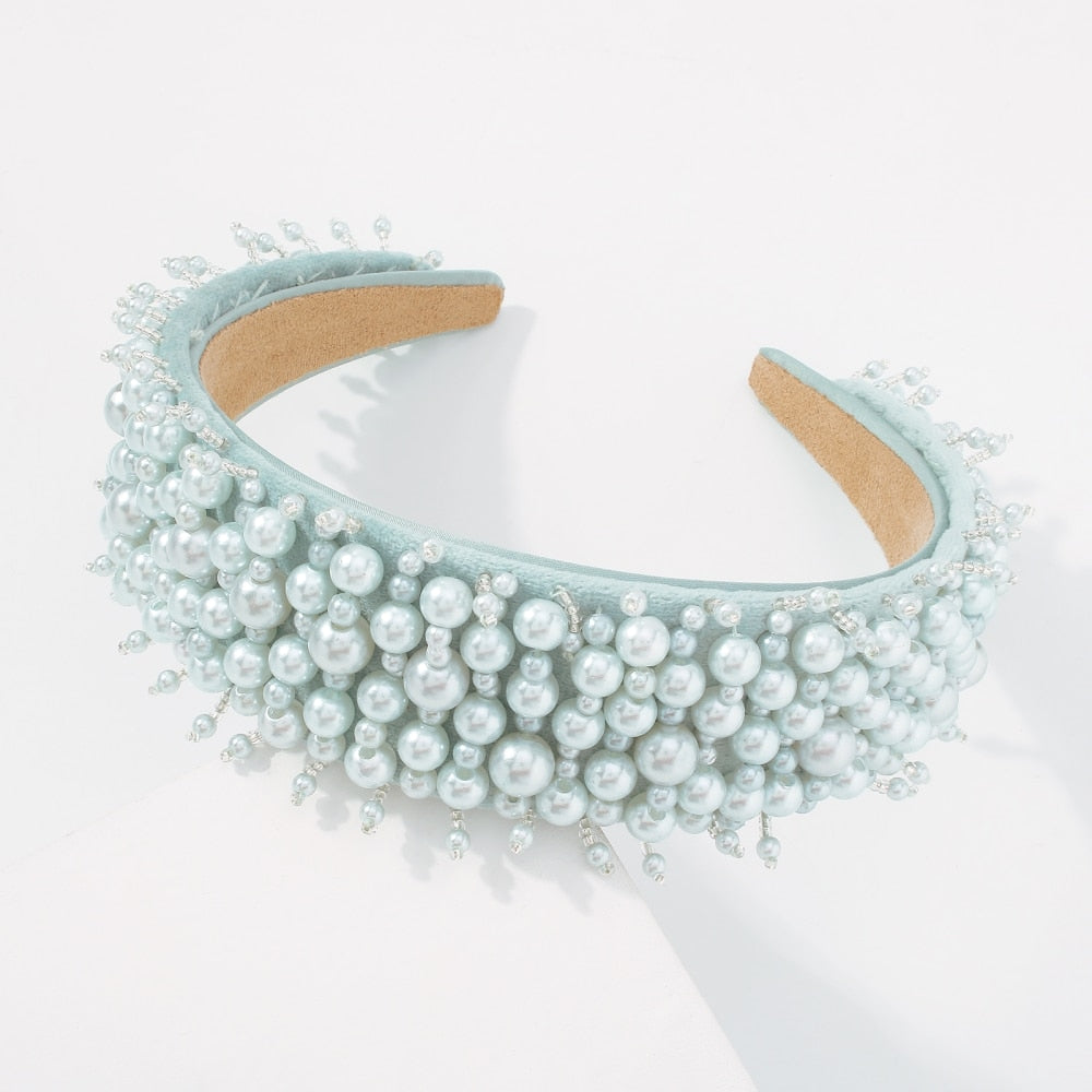 Elegant Handmade Imitation Pearl Hairband