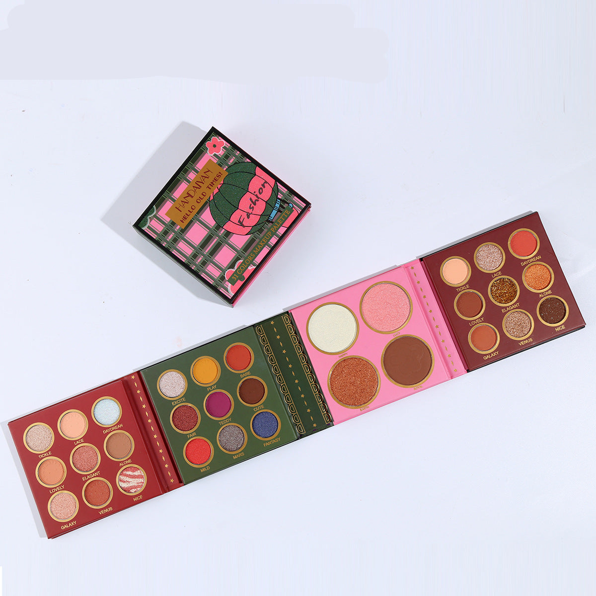 31 Colors Harajuku Eyeshadow Palette & Blush Highlighter Set