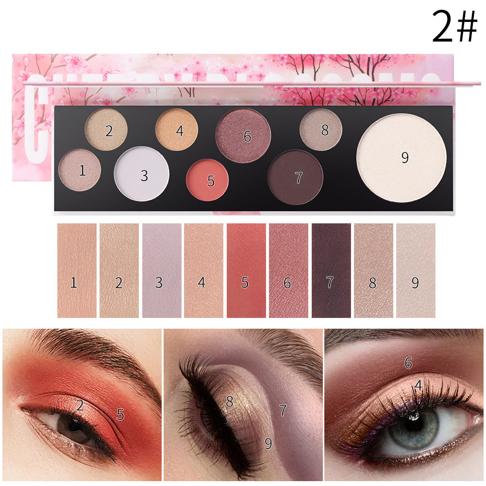 9-Color Bubble Eye Shadow Palette – Harajuku Inspired