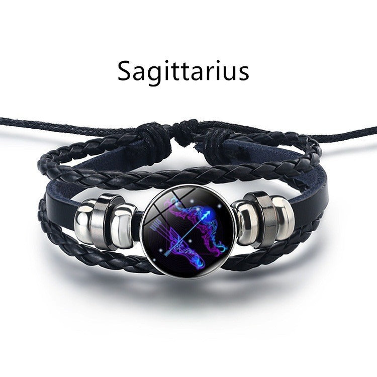 Harajuku Retro Twelve Constellation Bracelet