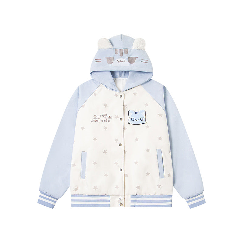 Velcro Cat Hoodie Jacket