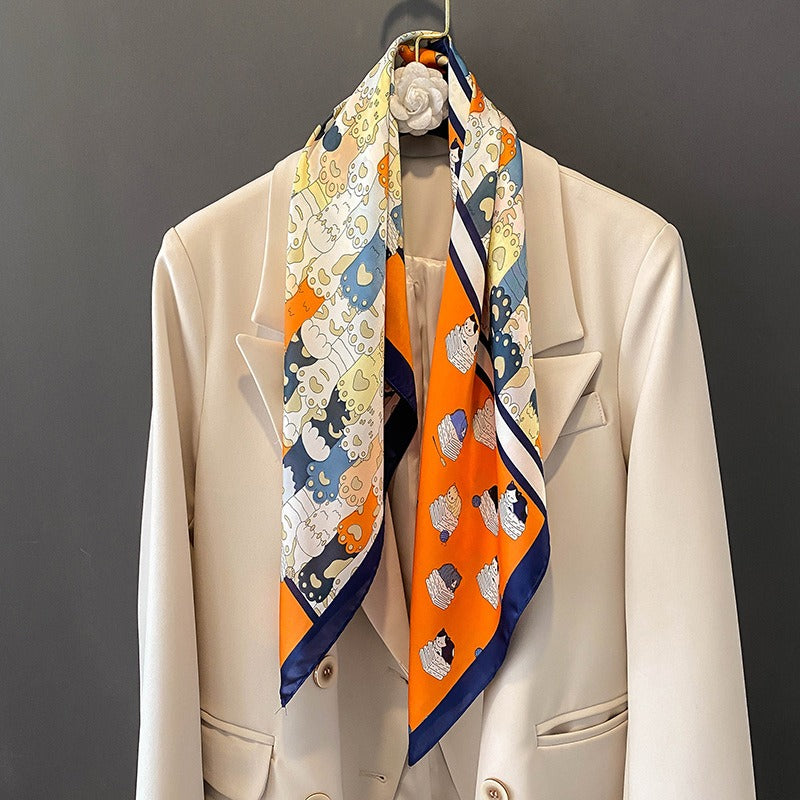 Harajuku Style Playful Decorative Scarf - Warm Shawl & Headband