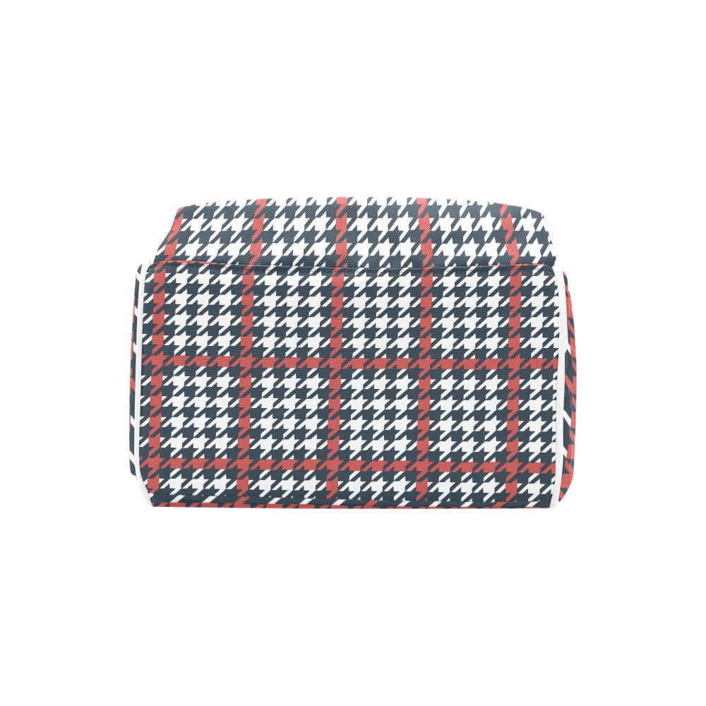 Plaid Pattern Multi-Function Backpack