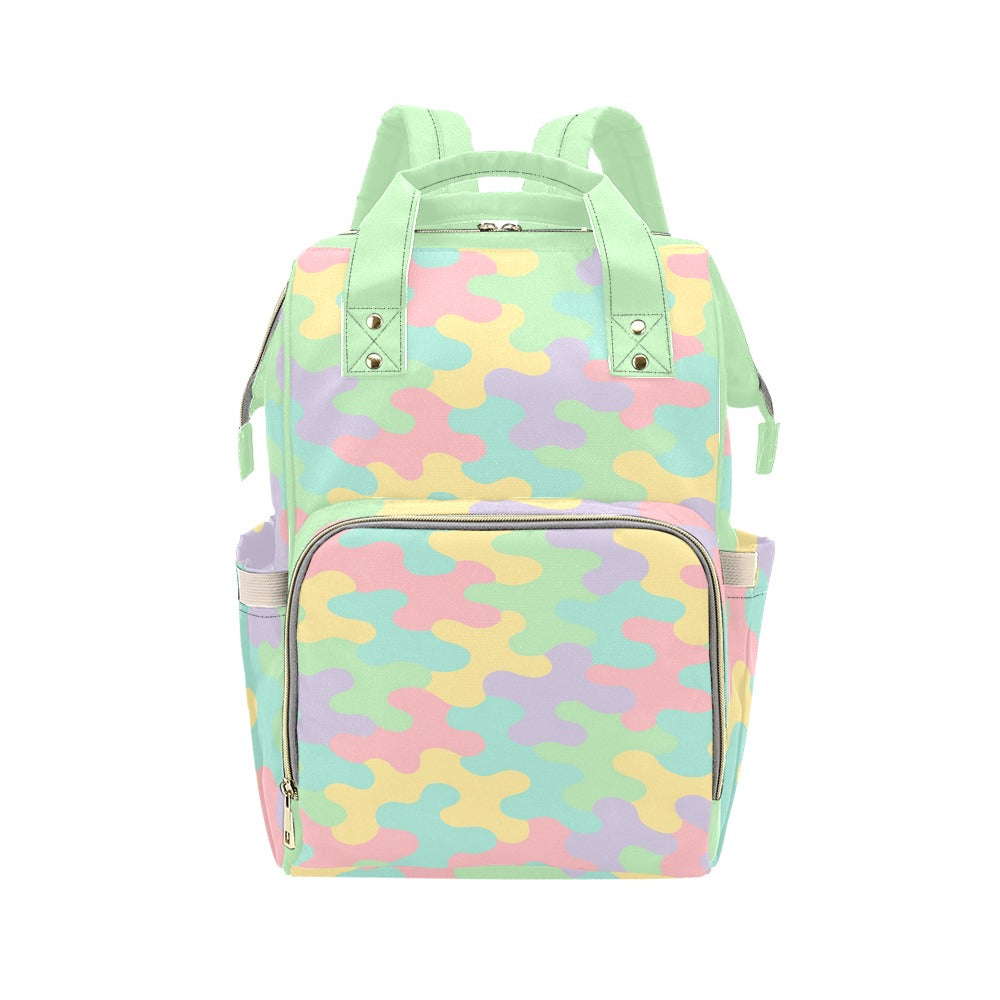 Harajuku Pastel Rainbow Camo Backpack