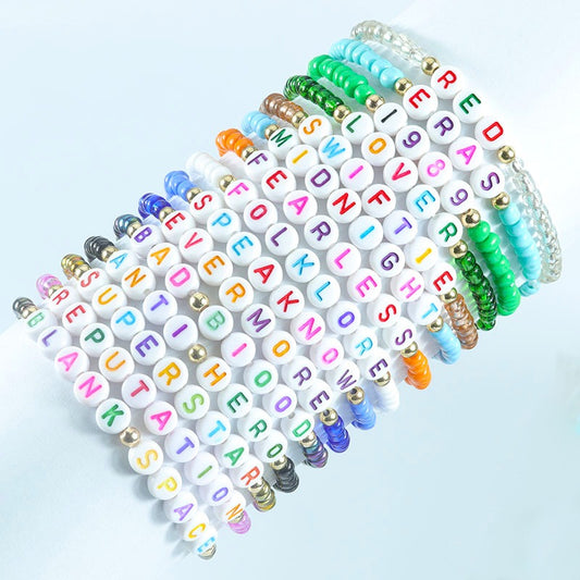 Colorful Harajuku Style Beaded Bracelet Set