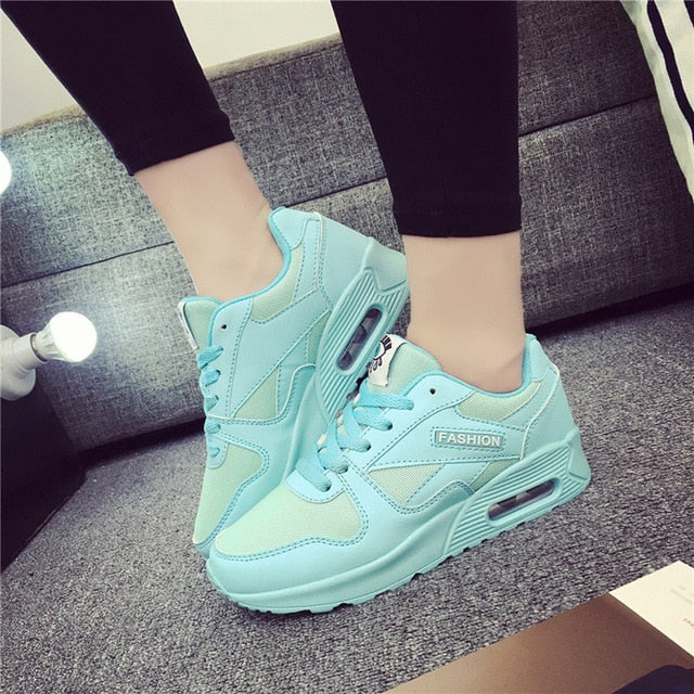 Women’s Breathable Mesh Sport Tennis Shoes - Harajuku Style