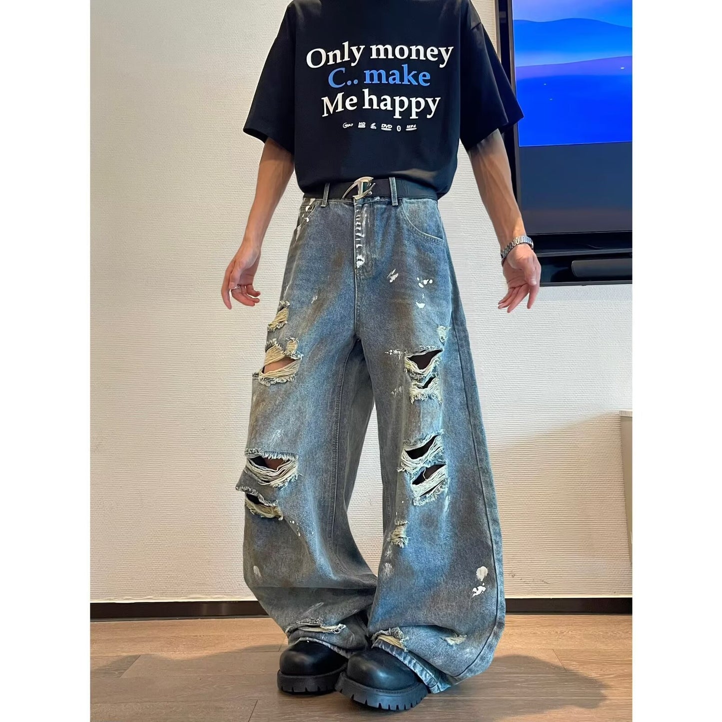 Summer Retro Wide Leg Beggar Pants