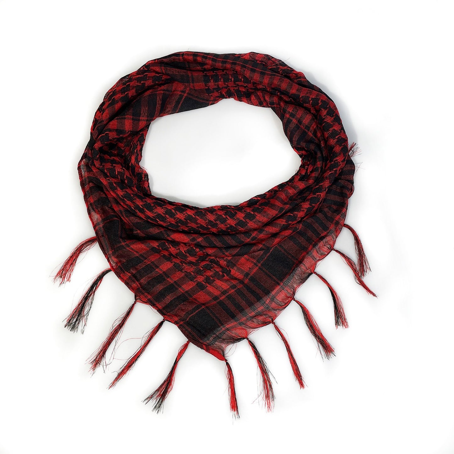 Harajuku Style Network Silk Thousand Bird Grid Scarf
