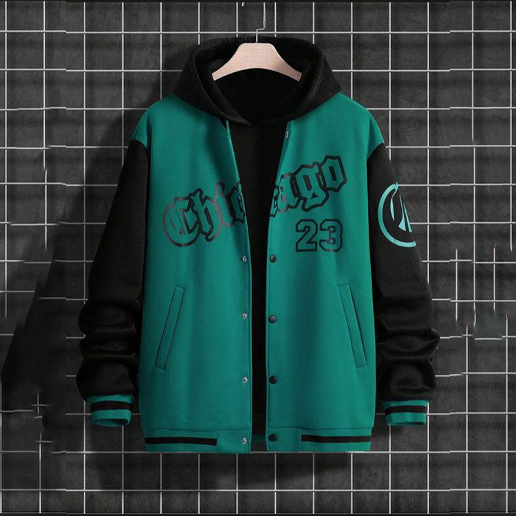 Harajuku Style Youth Men's Baseball Jacket