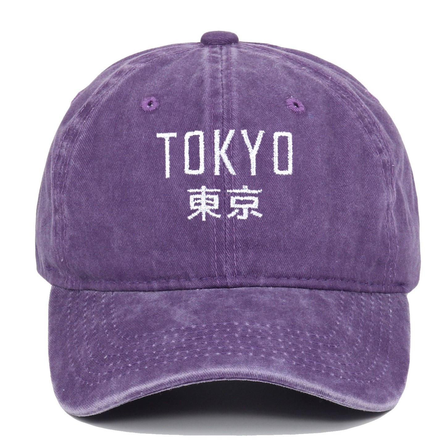 Tokyo Retro Embroidered Baseball Cap – Sun Protection & Style