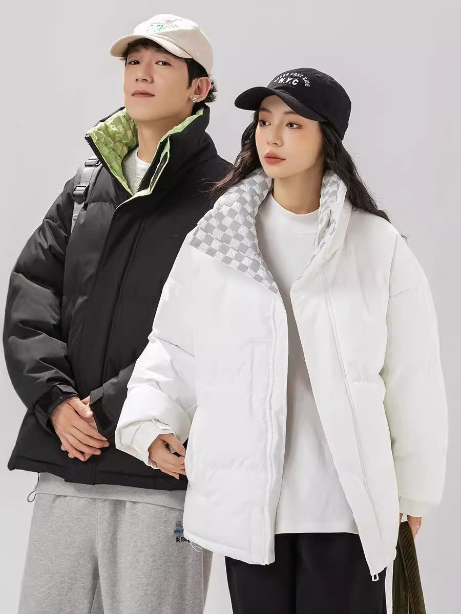 Korean Style Thick Cotton Cardigan - Harajuku Fashion