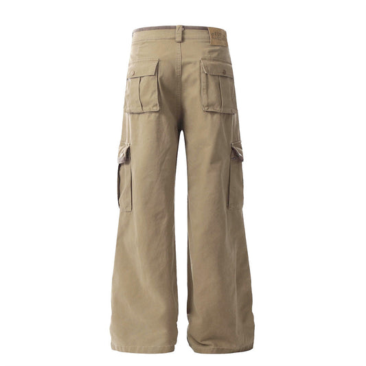 Harajuku Style Wide-Leg Casual Trousers for Men