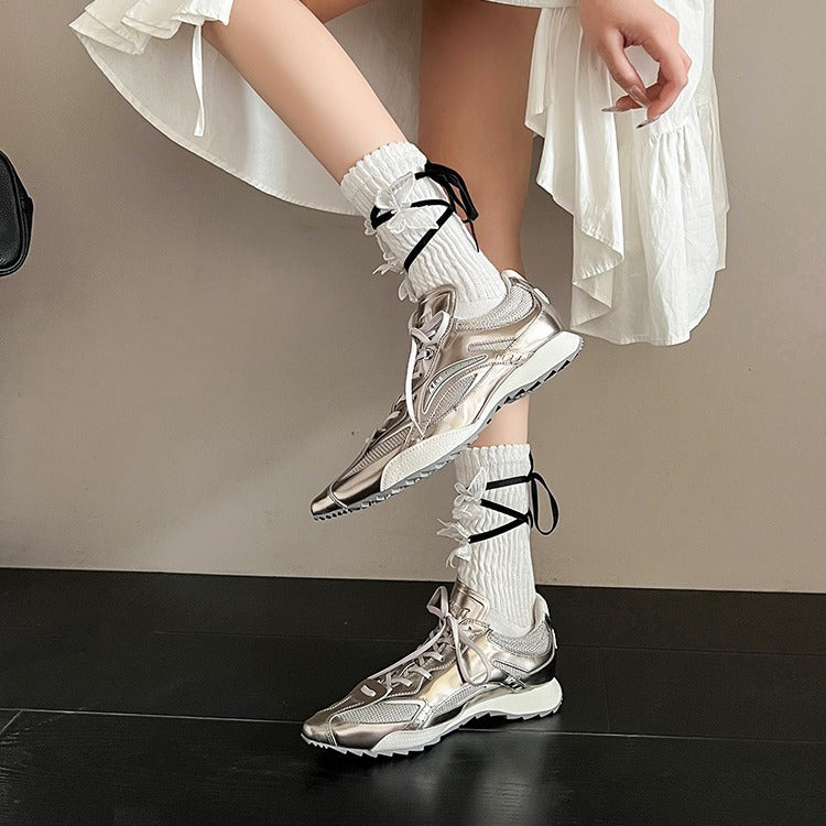 Asymmetric Tongue Boxing Shoes for Women