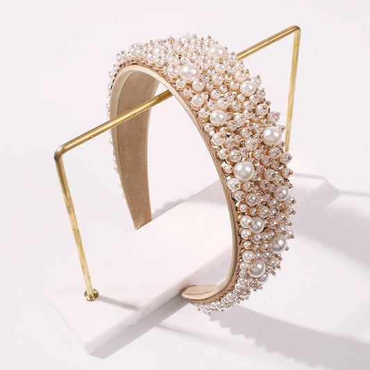 Elegant Handmade Imitation Pearl Hairband