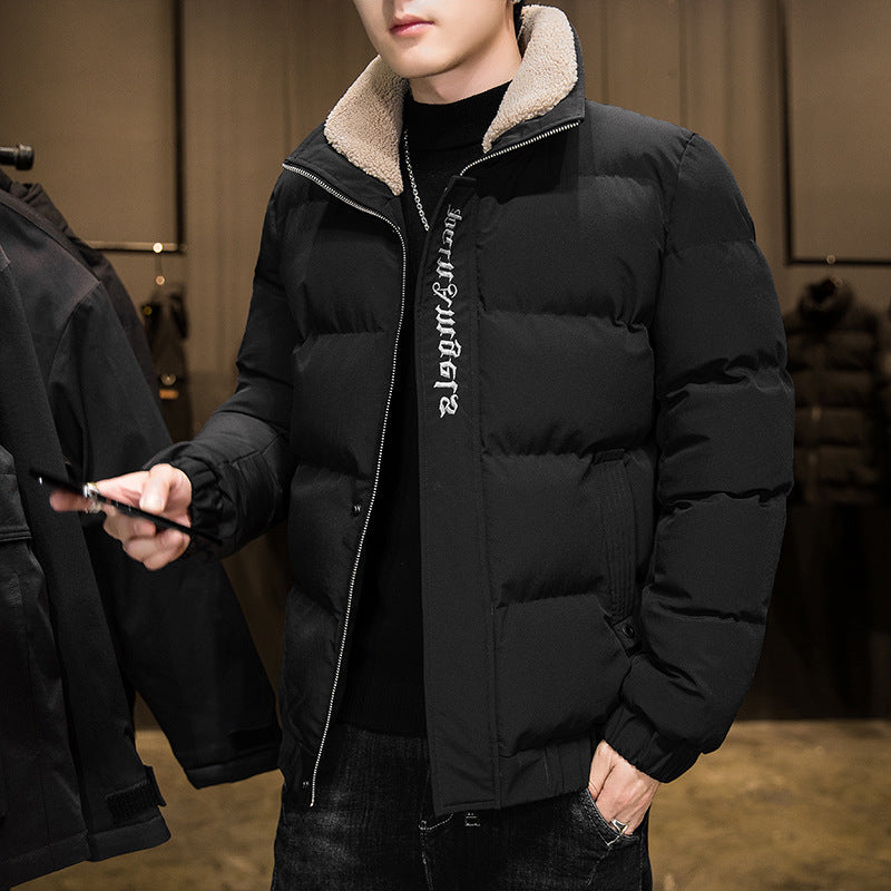 Harajuku Style Men's Down Jacket - Warm & Trendy
