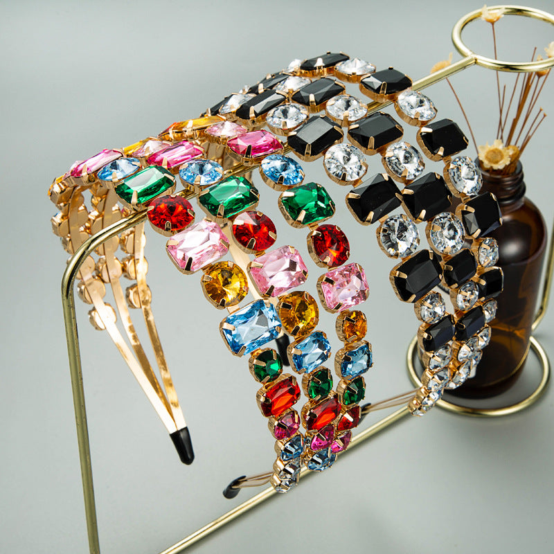 Exaggerated Metal Three-Row Headband