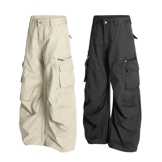 Harajuku Style Multi-Pocket Work Pants for Men