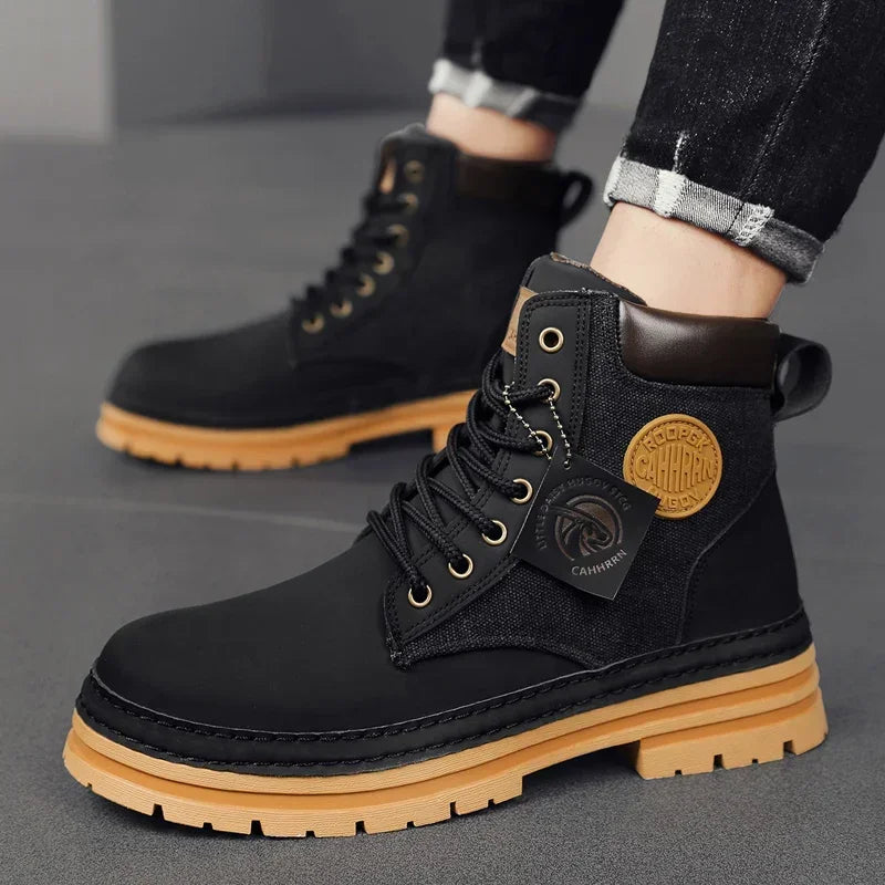 Men's Big Yellow Boots - Harajuku Style
