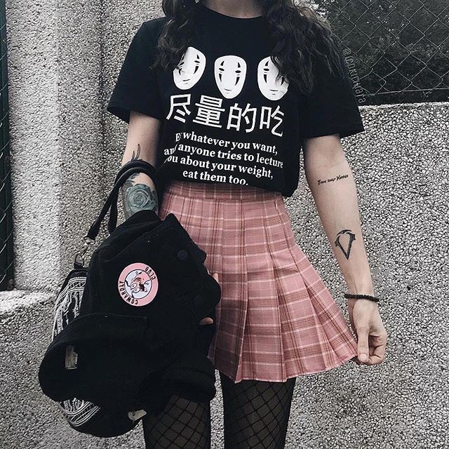 Funny Japanese Anime Eat Whatever You Want T-Shirt for Women