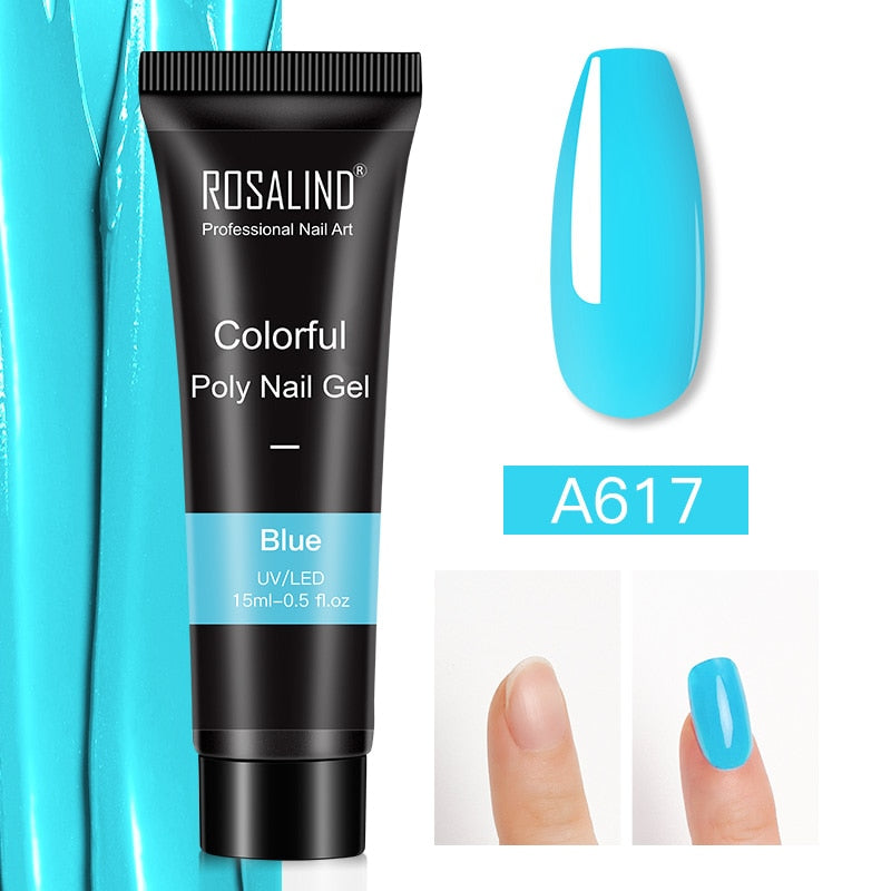 Glitter Poly Nail Gel Extension - 15ml Nail Polish for Manicure