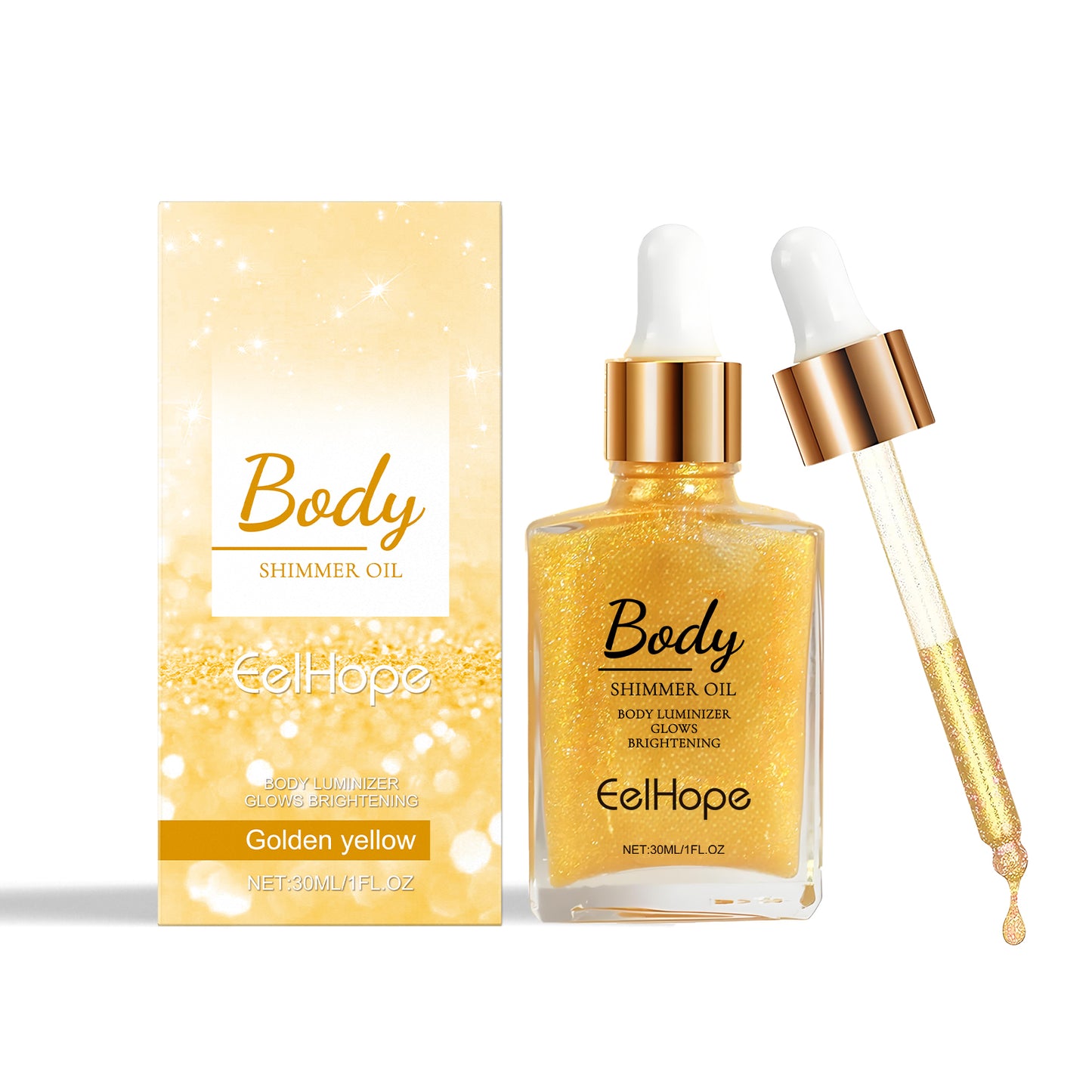 Harajuku Body Glitter Oil - Shimmering Highlighter Moisturizer