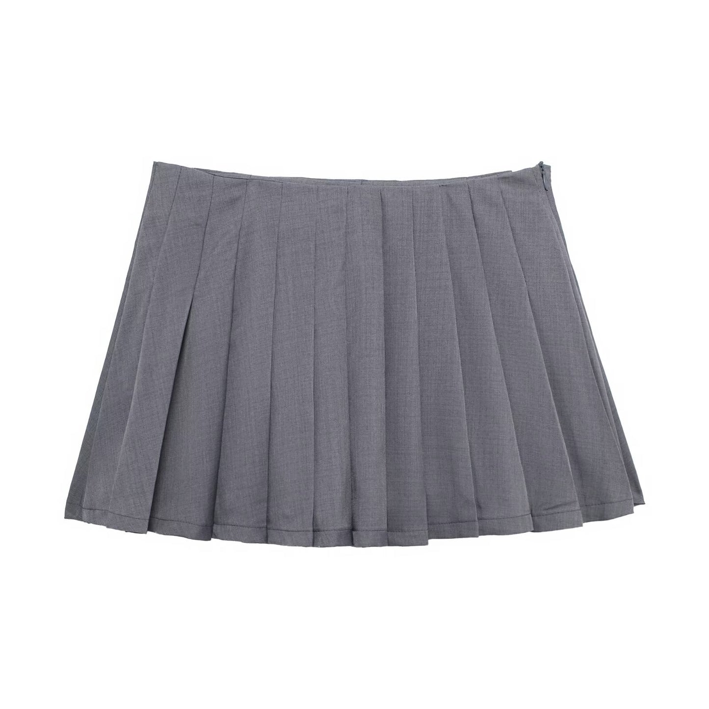 Playful Multi-Colored Pleated Short Skirt