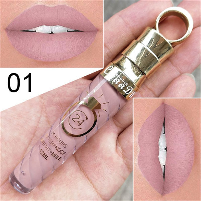 20 Colors Waterproof Long Lasting Matte & Shimmer Lip Gloss