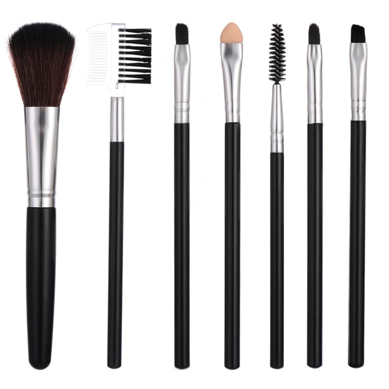 7 Pack Playful Makeup Brush Set for Creative Looks