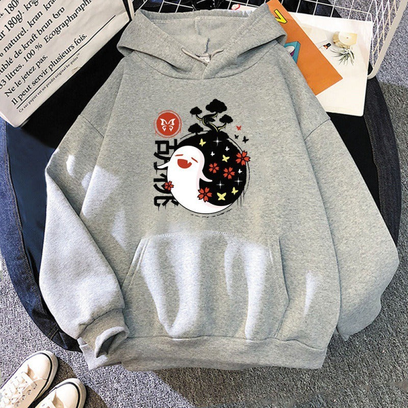Women's Hu Tao Anime Graphic Hoodie - Harajuku Style