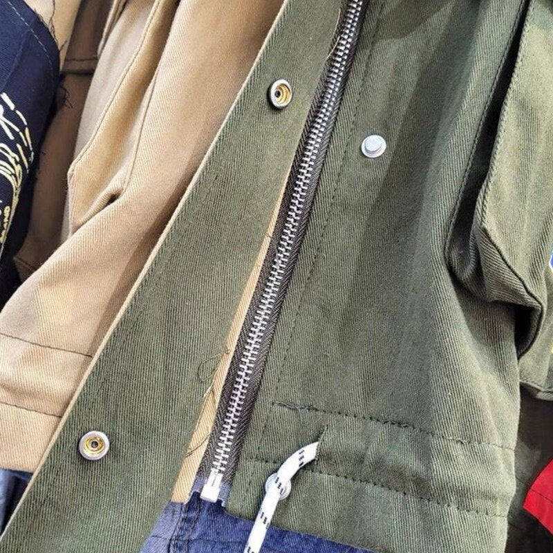 Harajuku Style Oversized Denim Jacket for Women