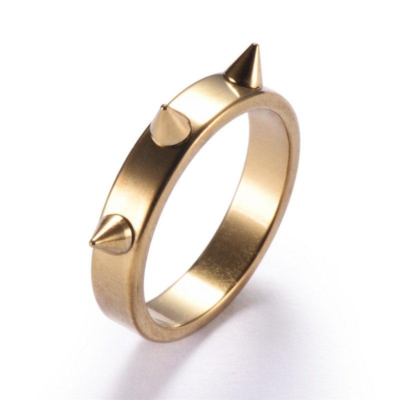 Harajuku Cone Ear Punk Rings - Bold Stainless Steel Jewelry