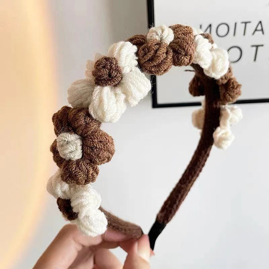 Korean Cute Girl Wool Weave Hair Band
