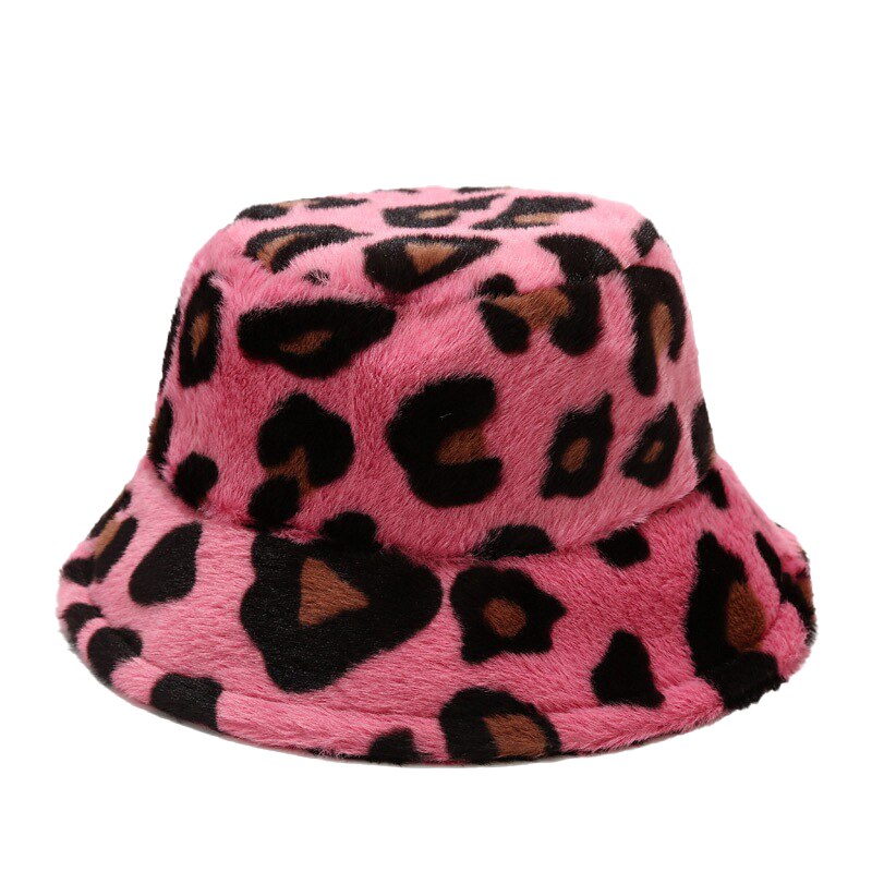 Camouflage Faux Fur Bucket Hat - Warm & Stylish Fisherman Hat