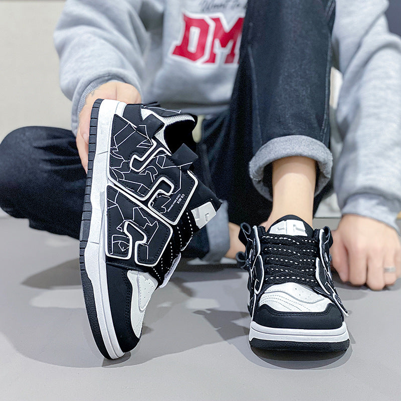 Men's Harajuku Style Height Increasing Casual Shoes