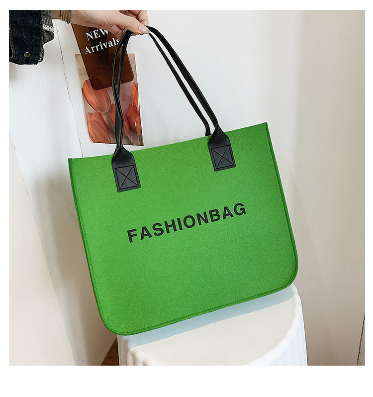 Harajuku Style Large Capacity Tote Bag - Klein Blue