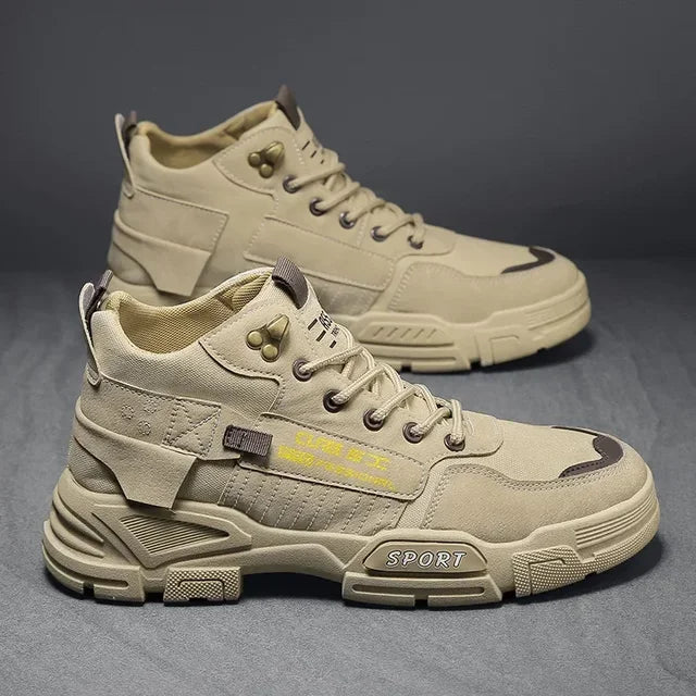Men's Harajuku Style Work Boots - Dirt Resistant & Anti-Slip