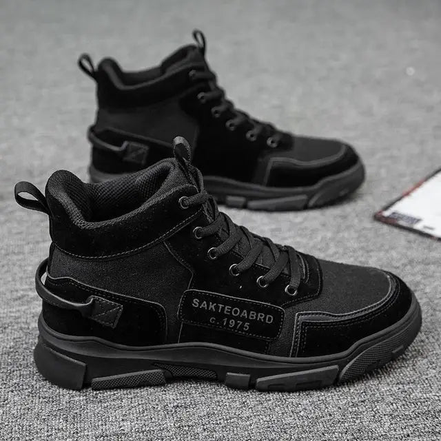 Men's Harajuku Style Boots - Casual Mid Top Footwear
