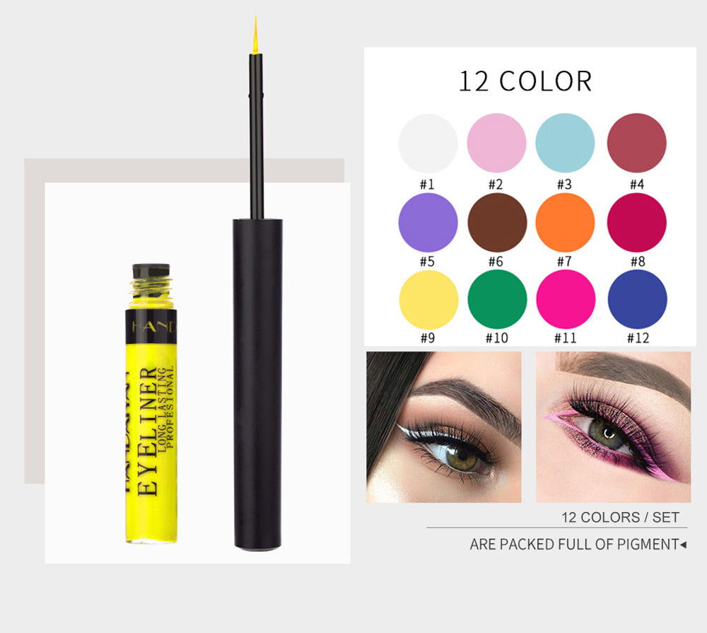 Bold Color Matte Liquid Eyeliner - Quick Dry & Smudge-Proof